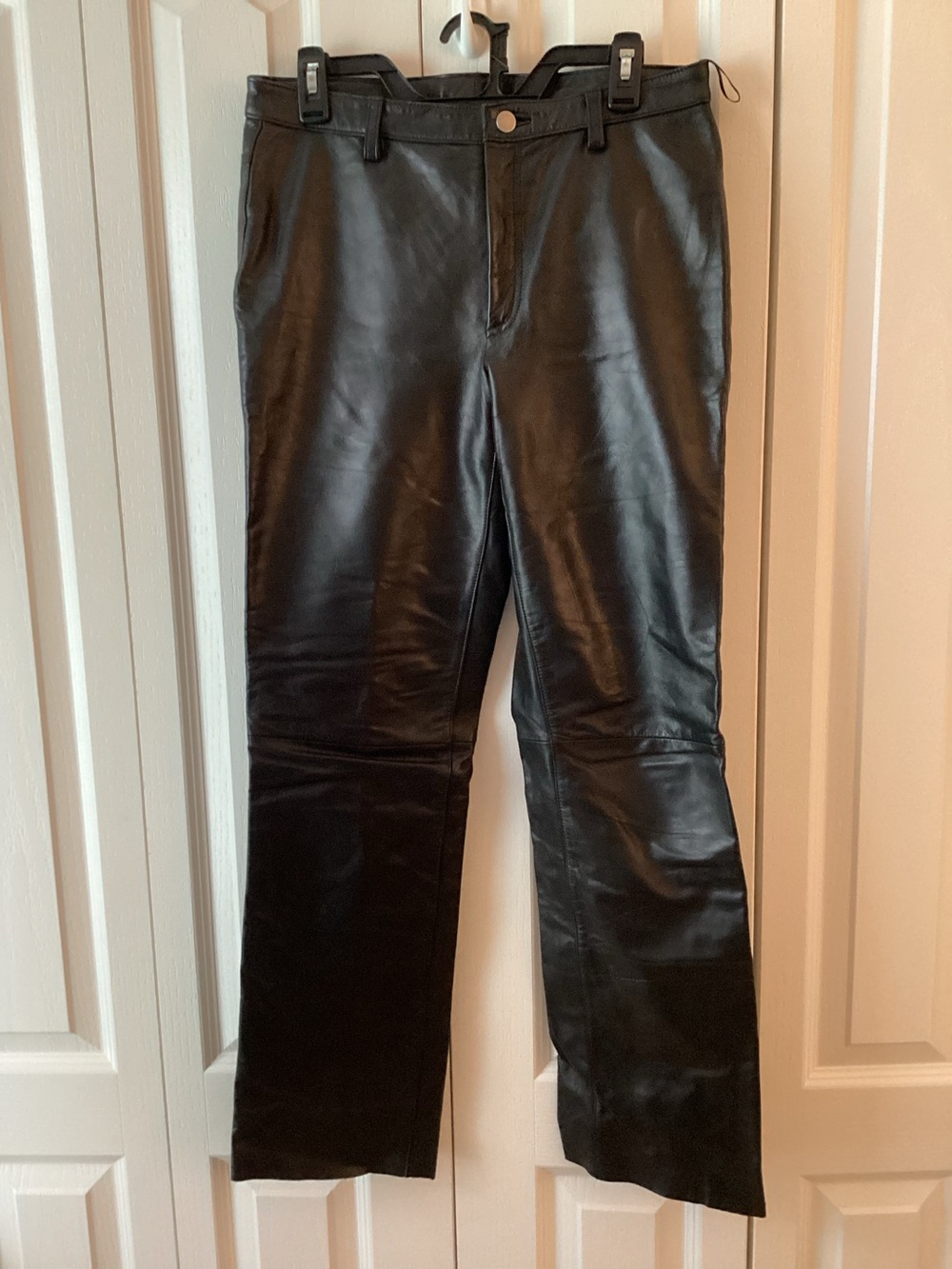 Vintage Banana Republic Y2K Black Genuine Leather Pants Women’s Size 8 - IEC